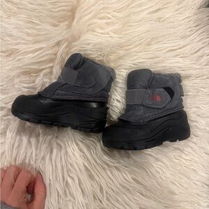 The North Face Kids Black and Gray Snow Boots